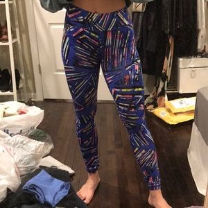Multi colored workout leggings